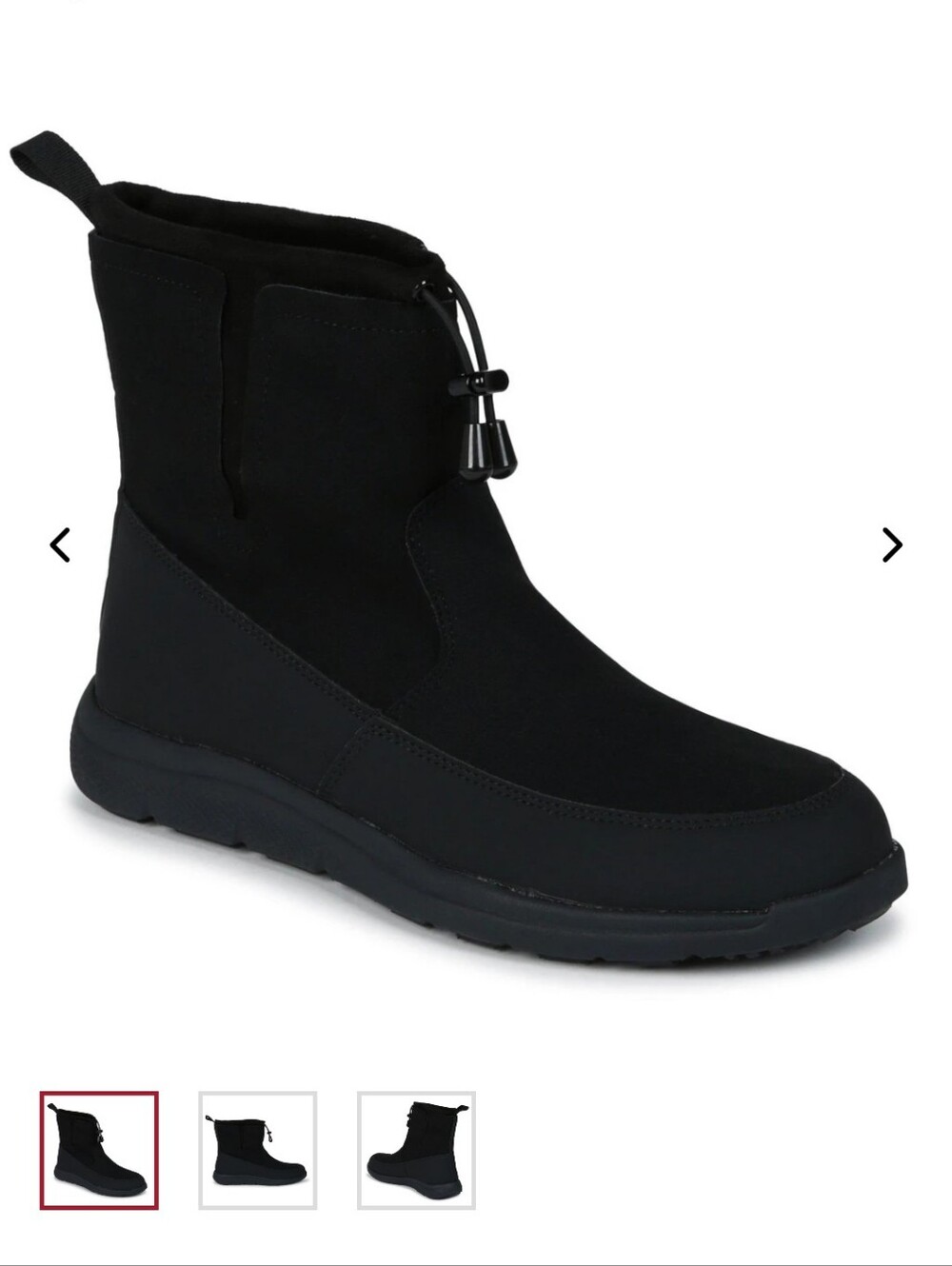 New With Box Jambu Black Soft-Touch Pull On Toggle Midi Boots SIZE 9